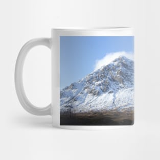 Etive Mor in the snow Mug